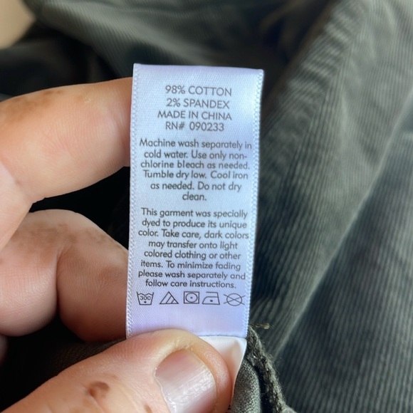 NWT Pacsun Elegant Olive Green Corduroy Dress size Small - Picture 12 of 12